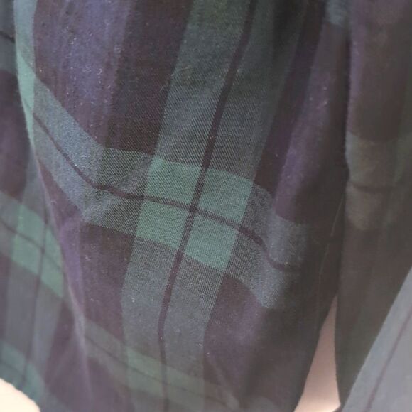 Flint And Tinder Green Blue Tartan Plaid Button Long Sleeve Shirt Sz S - Picture 4 of 6